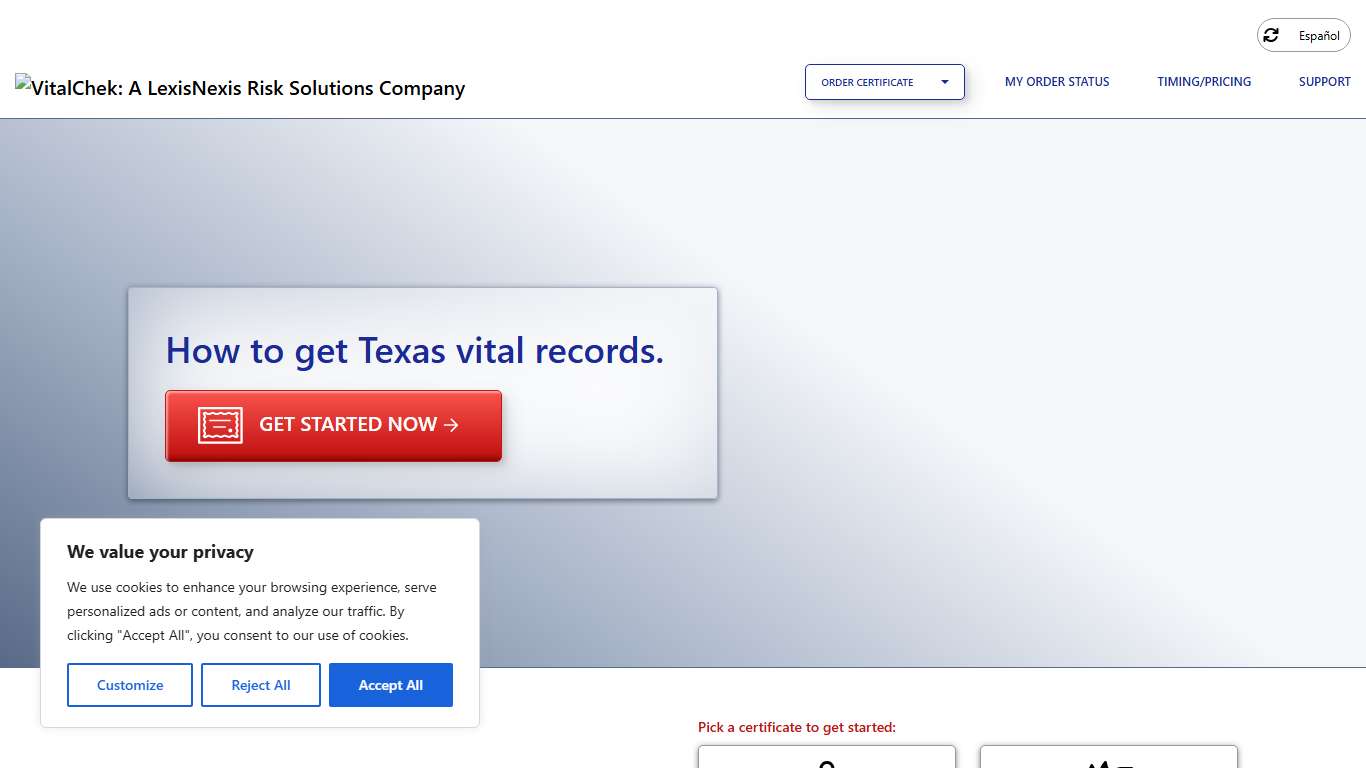 Texas (TX) Death Certificates | Death Records - VitalChek