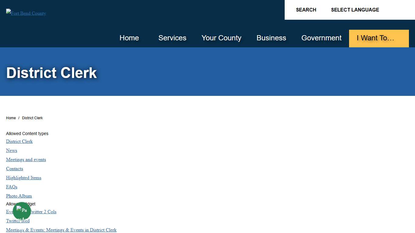 District Clerk | Fort Bend County